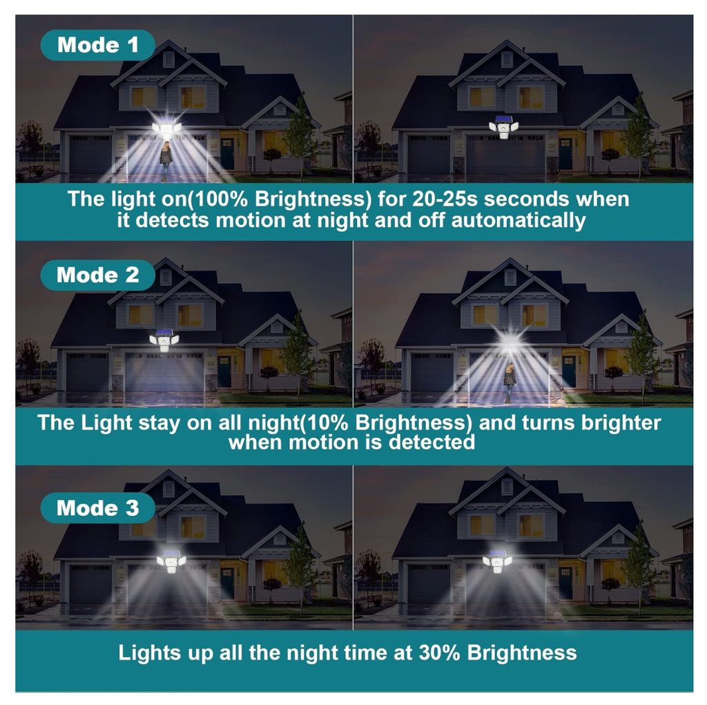 🌞 Ilumine todo o seu quintal com o poste de luz solar de 4 lâmpadas! ⚡ Mais luz, mais segurança e zero contas de luz!