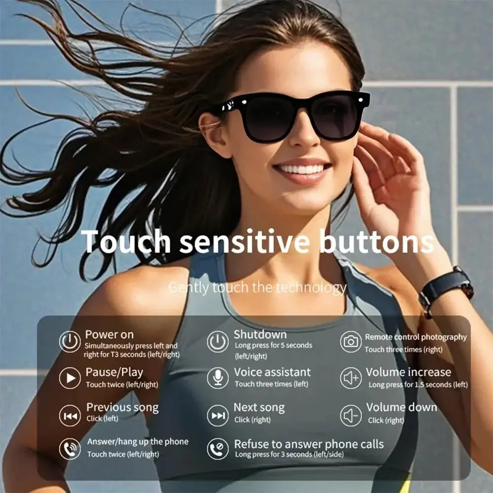 Gafas Sol Inteligentes V1 Pro Bluetooth