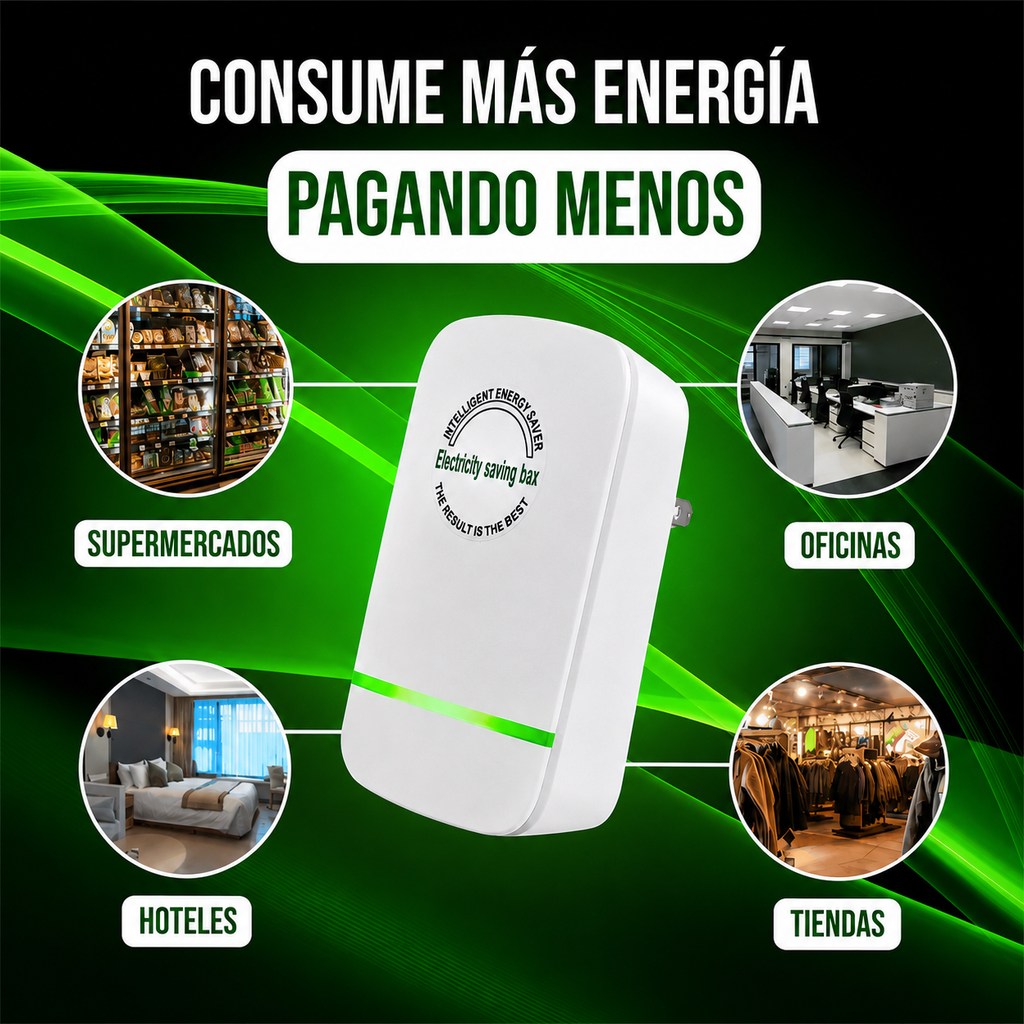 Ahorrador De Energía Eléctrico! ⚡ ¡Protege tu hogar con tecnología inteligente! 🏡 Ideal para Casas, Apartamentos y Oficinas!