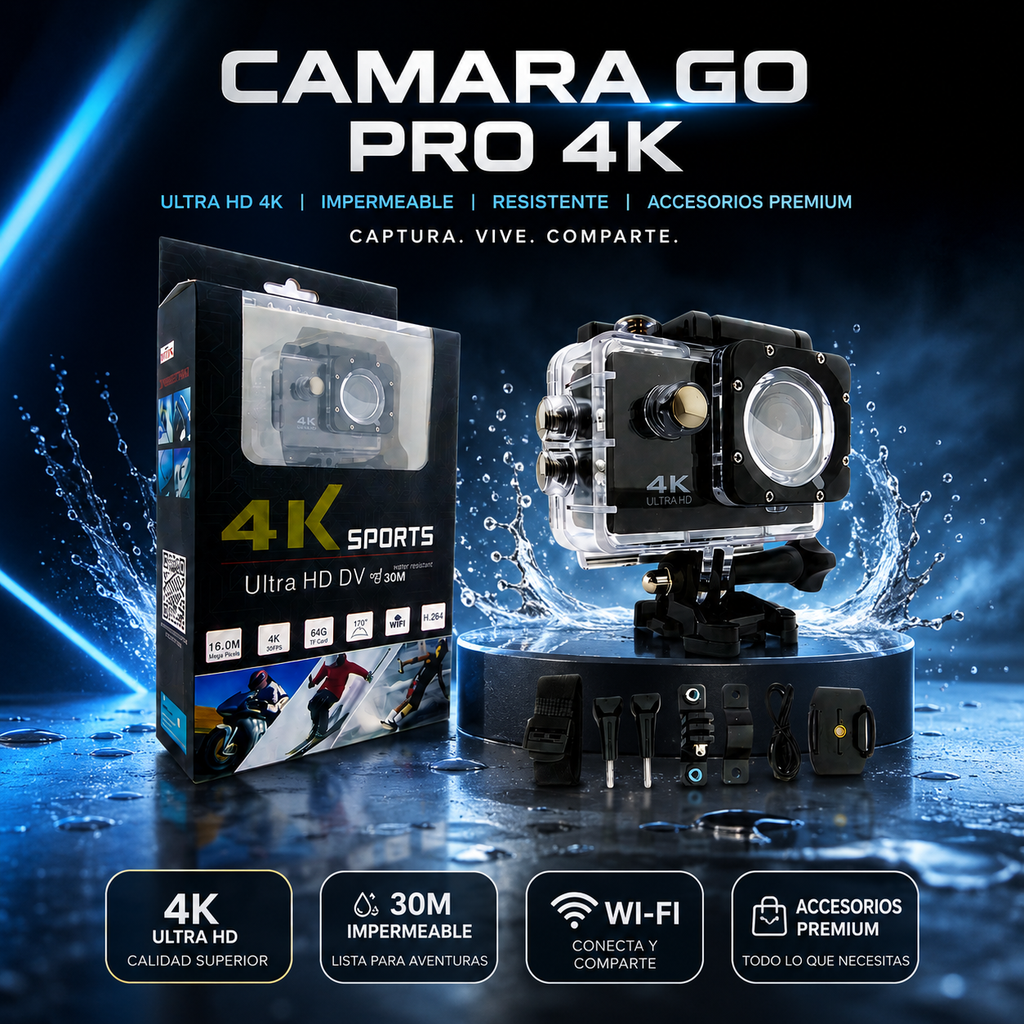 Cámara Go Pro 4K